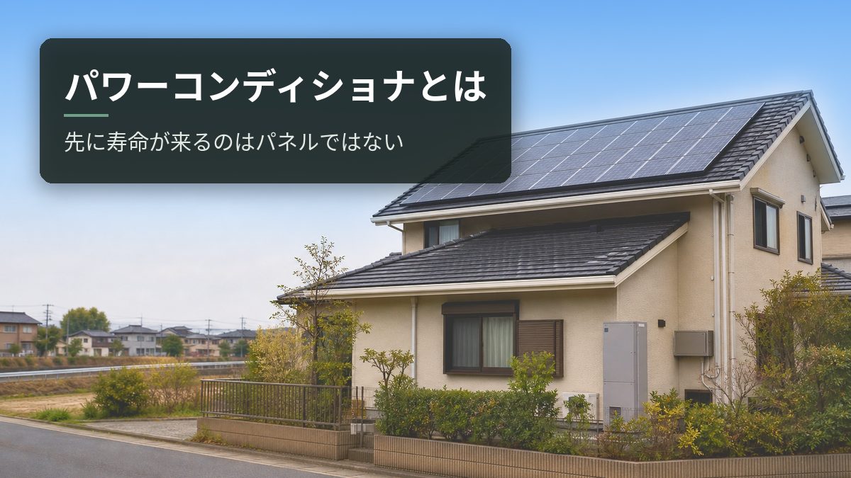 パワーコンディショナとは|先に寿命が来るのはパネルではない